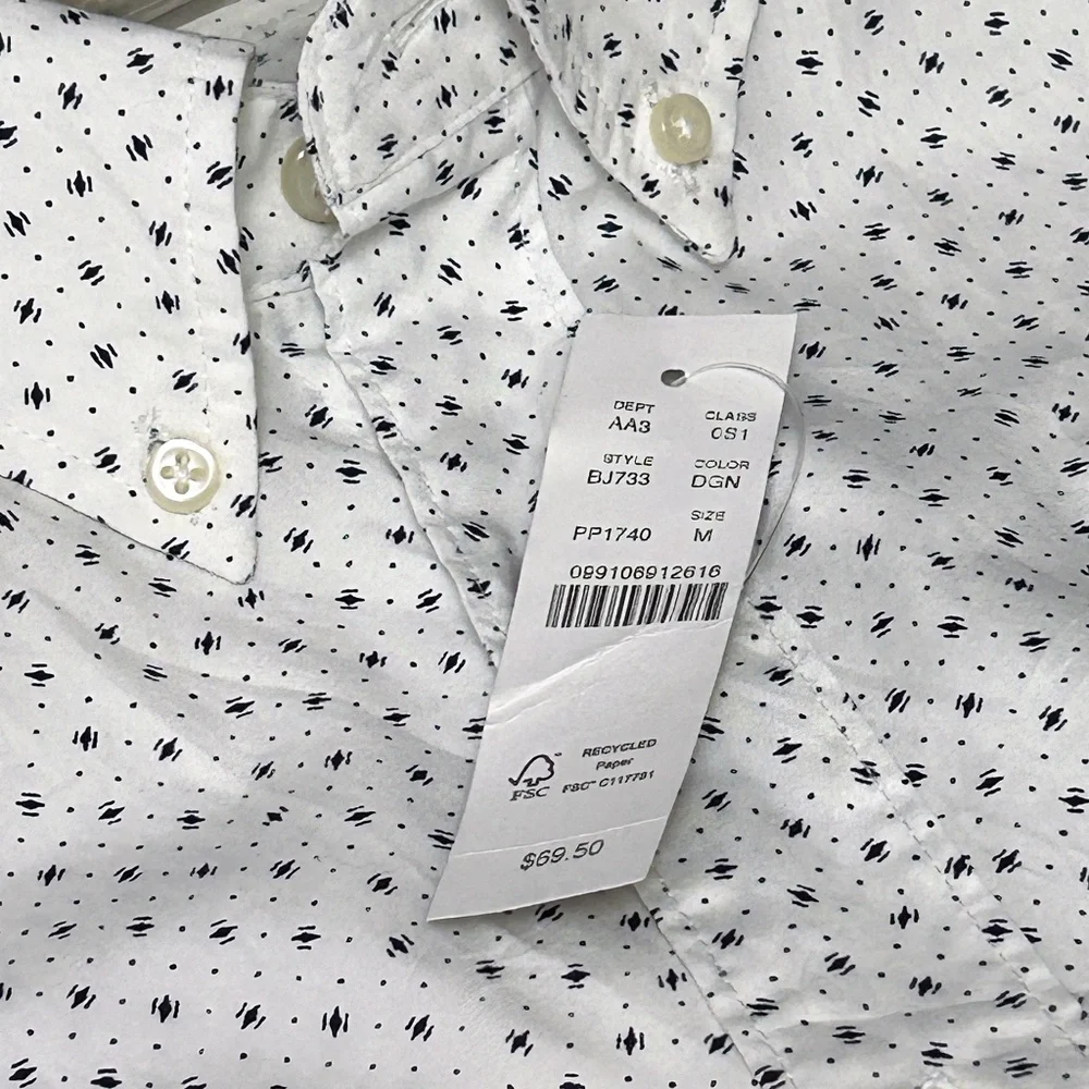 J. Crew Shirt Secret Wash Shirting Button Down Collar Sustainable 100% Cotton - Picture 10 of 14